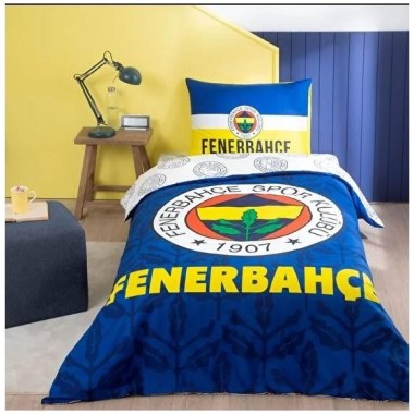 Taç Lisanslı Tek Kişilik Nevresim Takımı Fenerbahçe Palamut